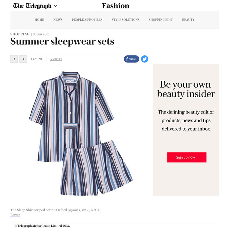 the daily telegraph, the telegraph, newspapers, online, the sleep shirt, press